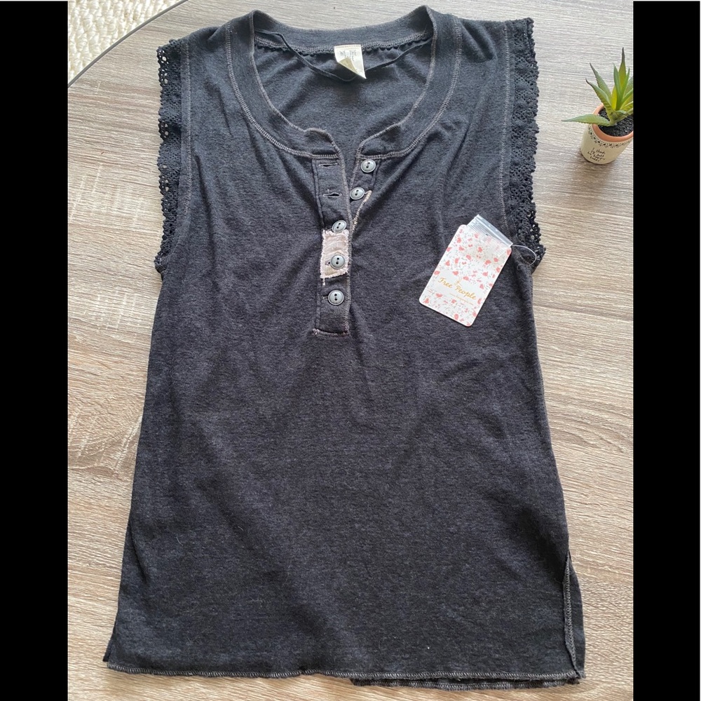 NWT, FreePeople black shirt, size S
